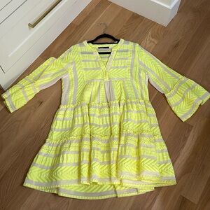 Anthropologie Devotion Twins Embroidered Ella Tunic Dress Size Medium